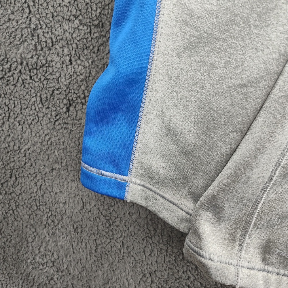 Nike Therma Fit Sweater Gray Blue Men's XL Long Sleeve 1/4 Zip Pullover Casual - Picture 7 of 12